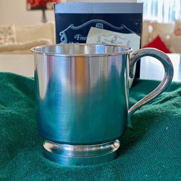 Mullingar Pewter Baby Christening Cup - Plain - Picture 1 of 16